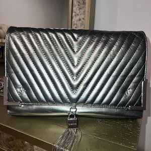 Bebe Silver Clutch